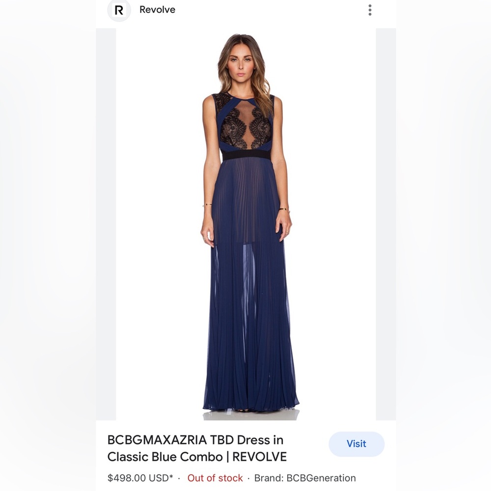 TBD Dress in Classic Blue Combo
BCBGMAXAZRIA